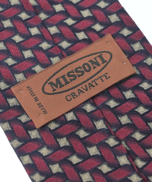 MISSONI（ミッソーニ）ネクタイ 赤 サイズ:- メンズ/2200636670037