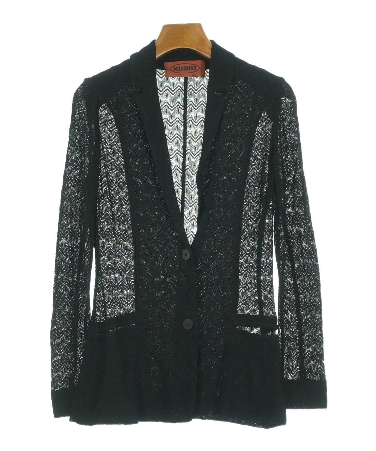 MISSONI（ミッソーニ）カジュアルジャケット 黒 サイズ:40(M位
