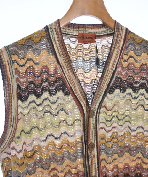 MISSONI（ミッソーニ）ベスト 茶 サイズ:50(XL位) メンズ/2200704308022