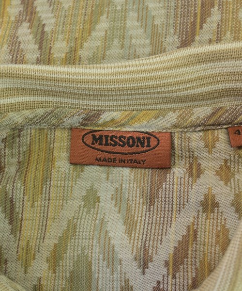 MISSONI（ミッソーニ）カジュアルシャツ ベージュ サイズ:48(L位) メンズ/2200704308060