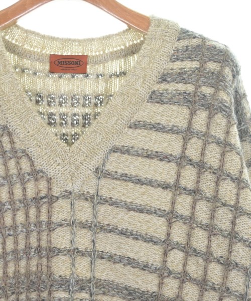 MISSONI（ミッソーニ）ニット・セーター ベージュ サイズ:50(XL位) メンズ/2200666814043