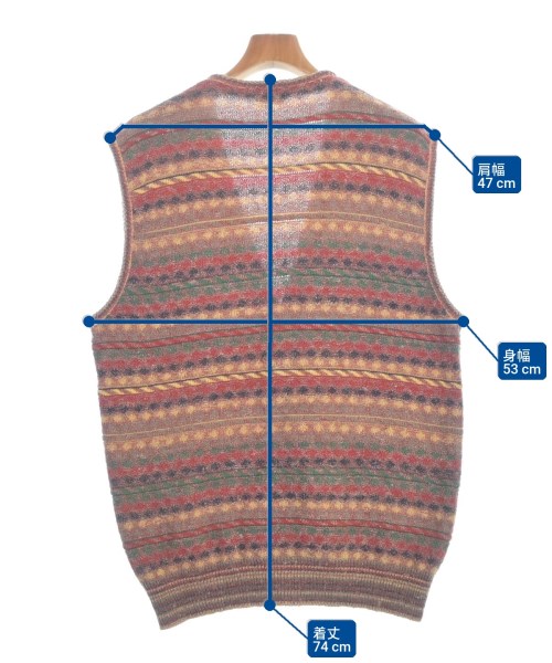 MISSONI（ミッソーニ）ベスト 赤 サイズ:L メンズ/2200666814081