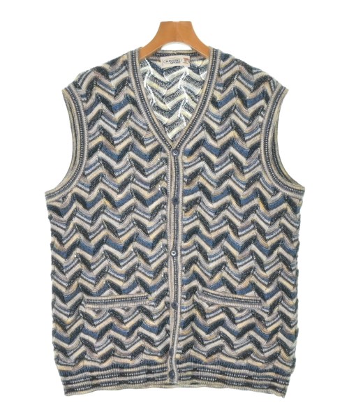 MISSONI(ミッソーニ)ベスト 紺 サイズ:56(XXL位)/2200666814111