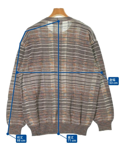 MISSONI（ミッソーニ）ニット・セーター 茶 サイズ:54(XXL位) メンズ/2200666814142
