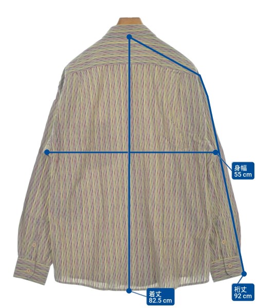 MISSONI（ミッソーニ）カジュアルシャツ グレー サイズ:L メンズ/2200666814197