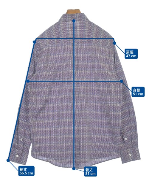 MISSONI（ミッソーニ）カジュアルシャツ 紫 サイズ:52(XL位) メンズ/2200666814234