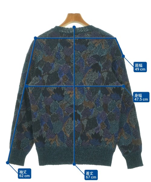 MISSONI（ミッソーニ）ニット・セーター 紺 サイズ:50(XL位) メンズ/2200671044046