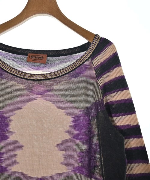 MISSONI（ミッソーニ）ワンピース 紫 サイズ:48(XXL位) レディース/2200729121309