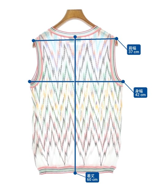 MISSONI（ミッソーニ）ベスト 白 サイズ:46(XL位) レディース/2200725858148