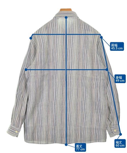 MISSONI（ミッソーニ）カジュアルシャツ グレー サイズ:48(L位) メンズ/2200723709169