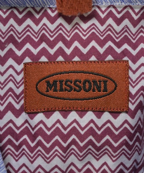 MISSONI（ミッソーニ）カジュアルシャツ 青 サイズ:50(XL位) メンズ/2200686813330