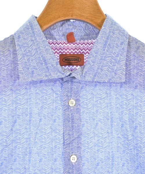 MISSONI（ミッソーニ）カジュアルシャツ 青 サイズ:50(XL位) メンズ/2200686813330