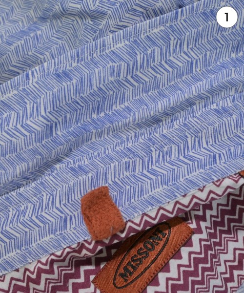 MISSONI（ミッソーニ）カジュアルシャツ 青 サイズ:50(XL位) メンズ/2200686813330
