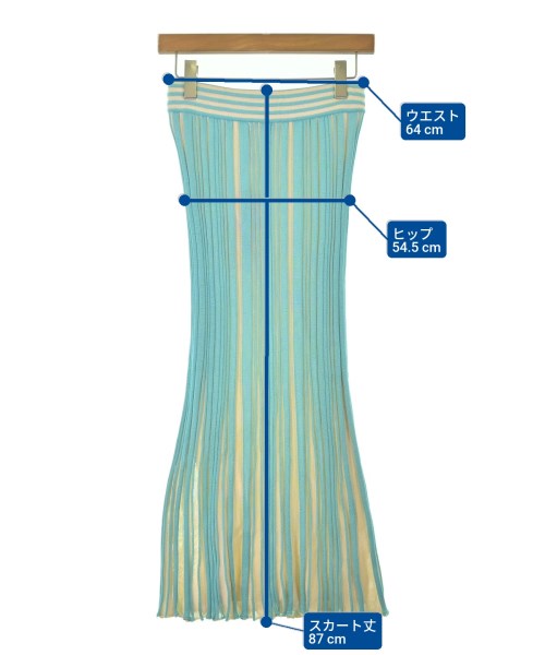 MISSONI（ミッソーニ）ロング・マキシ丈スカート 青 サイズ:40(M位) レディース/2200688576325
