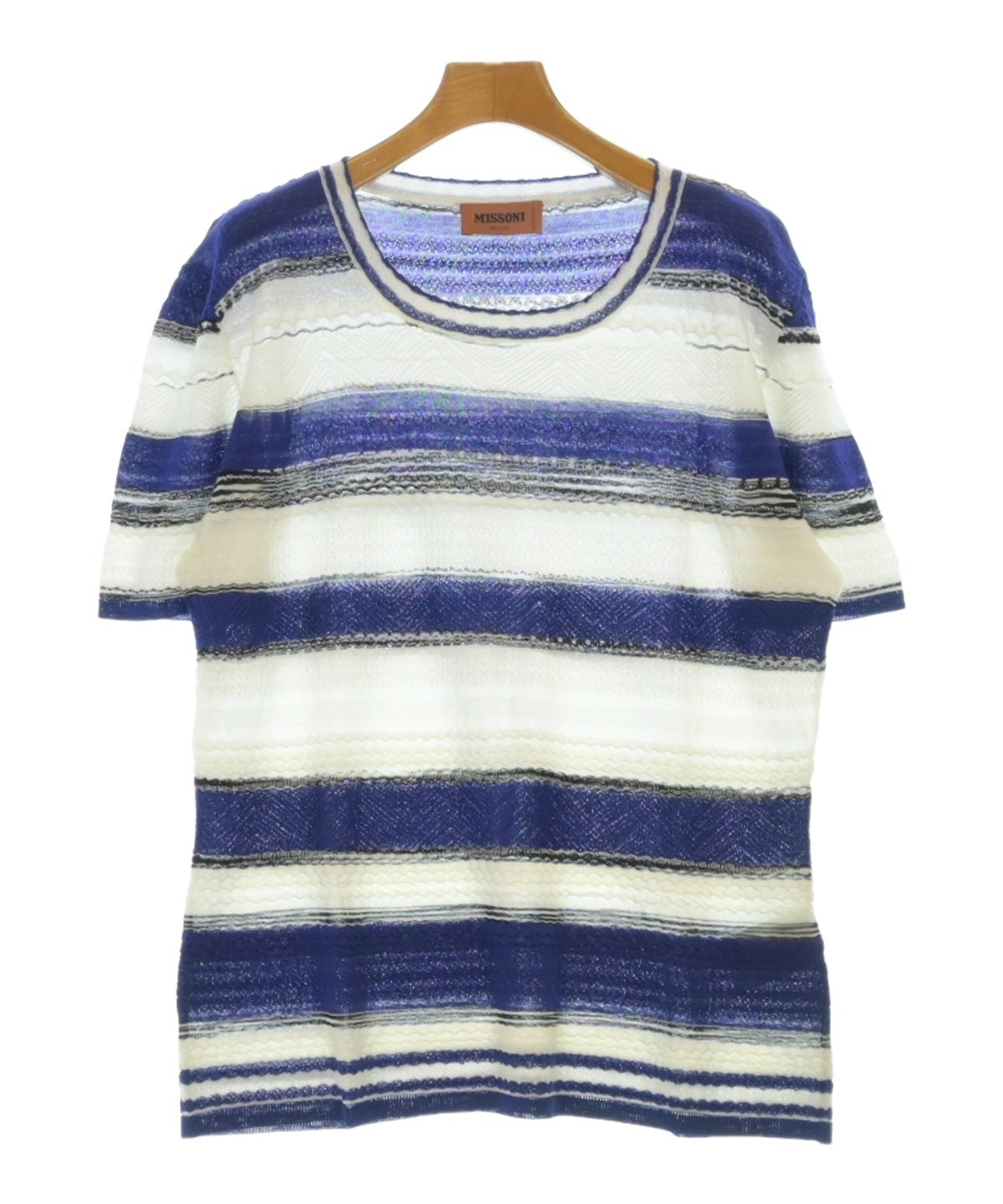 coco★新品未使用タグ付き★MISSONIミッソーニのサマーセーター MISSONI（ミッソーニ）ニット・セーター 白 サイズ:48(L位) メンズ