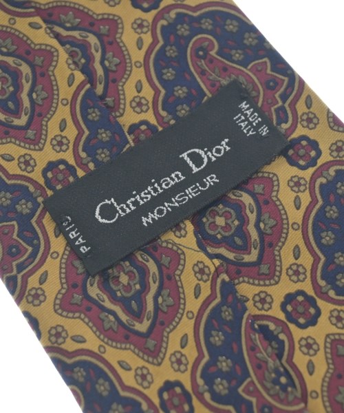 Christian Dior（クリスチャンディオール）ネクタイ 黄 サイズ:- メンズ/2200640648121
