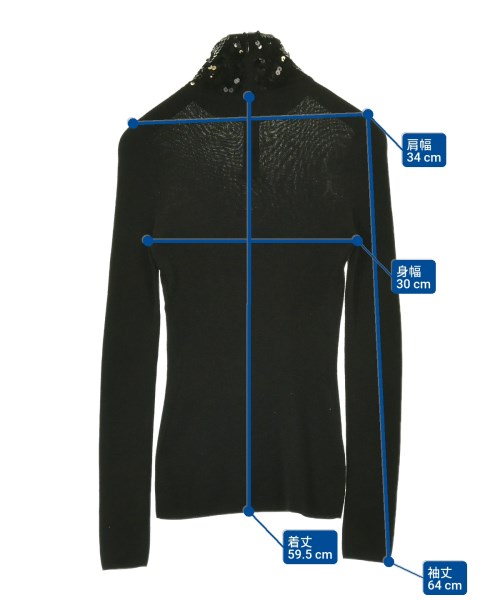 Christian Dior（クリスチャンディオール）ニット・セーター 黒 サイズ:40(M位) レディース/2200642880086