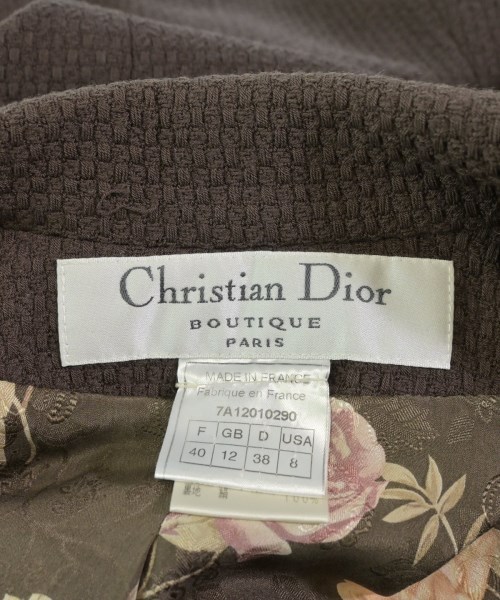 Christian Dior（クリスチャンディオール）カジュアルジャケット 茶 サイズ:40(M位) レディース/2200643722019