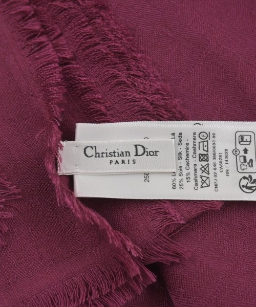 Christian Dior（クリスチャンディオール）ストール 赤 サイズ:- レディース/2200621375039