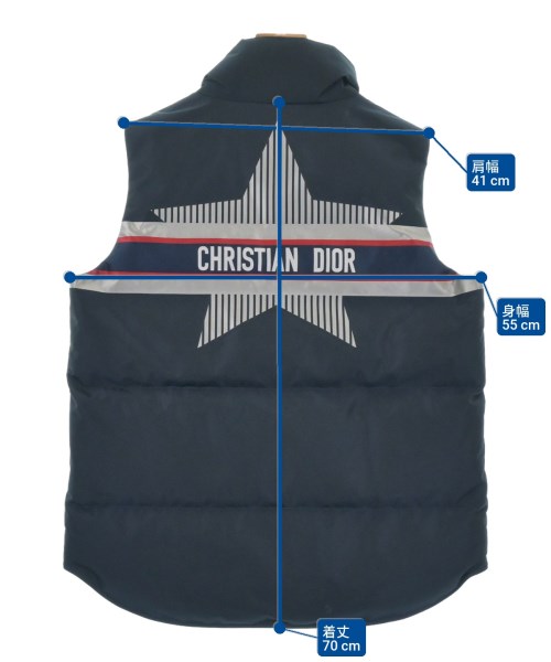 Christian Dior（クリスチャンディオール）ダウンジャケット/ダウンベスト 紺 サイズ:M レディース/2200628807038
