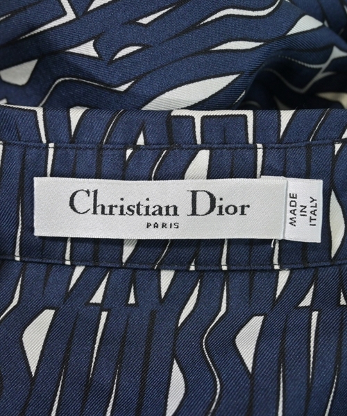 Christian Dior（クリスチャンディオール）ブラウス 紺 サイズ:40(M位) レディース/2200609245101