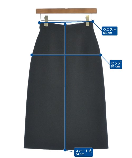 Christian Dior（クリスチャンディオール）ひざ丈スカート 黒 サイズ:38(S位) レディース/2200668074155