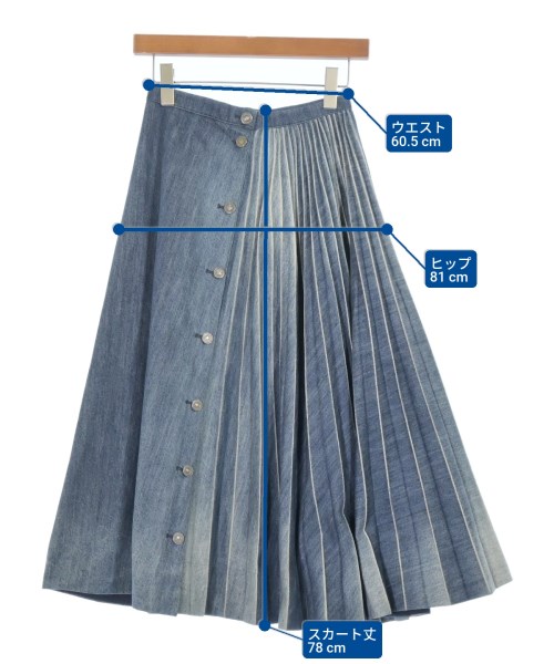 Christian Dior（クリスチャンディオール）ロング・マキシ丈スカート 青 サイズ:40(M位) レディース/2200678795040