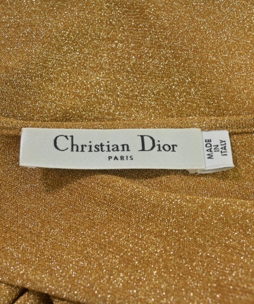 Christian Dior（クリスチャンディオール）ワンピース ゴールド サイズ:40(M位) レディース/2200680538031