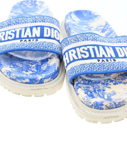 Christian Dior（クリスチャンディオール）サンダル 青 サイズ:EU37 1/2(24cm位) レディース/2200693874546