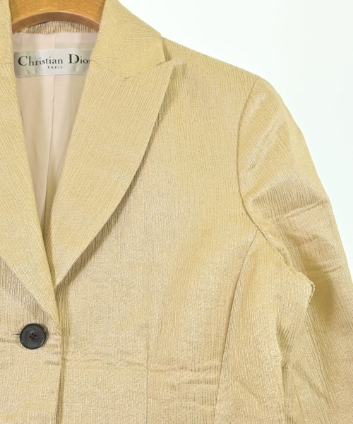 Christian Dior（クリスチャンディオール）ジャケット ゴールド サイズ:38(S位) レディース/2200701682156