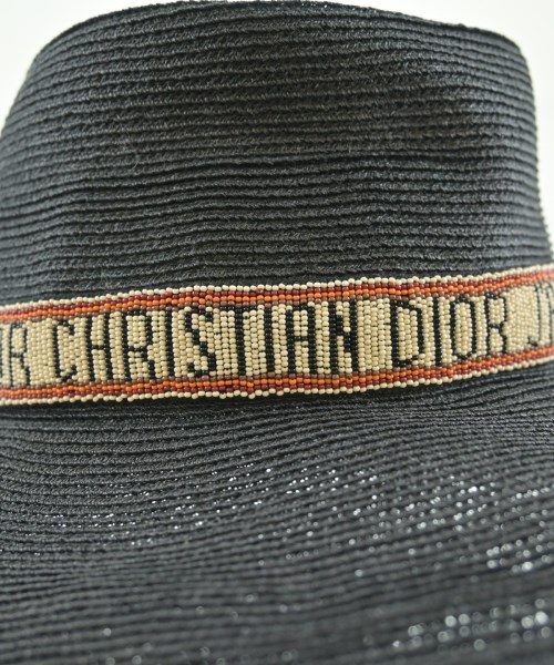 Christian Dior（クリスチャンディオール）ストローハット 紺 サイズ:- レディース/2200651204316