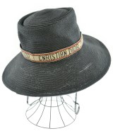 Christian Dior（クリスチャンディオール）ストローハット 紺 サイズ:- レディース/2200651204316