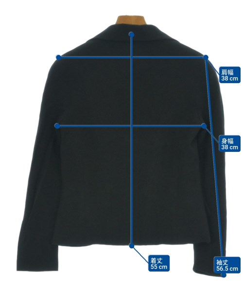 Christian Dior（クリスチャンディオール）ジャケット 黒 サイズ:38(S位) レディース/2200651557023