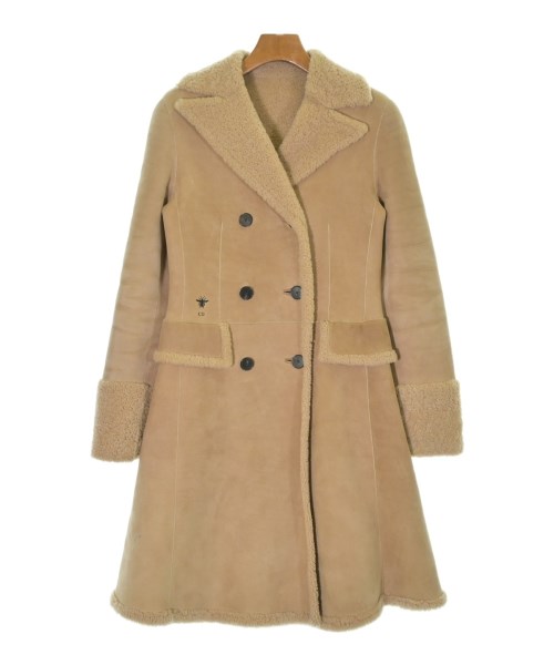 Christian Dior（クリスチャンディオール）ムートンコート ベージュ サイズ:38(S位) レディース/2200702421020