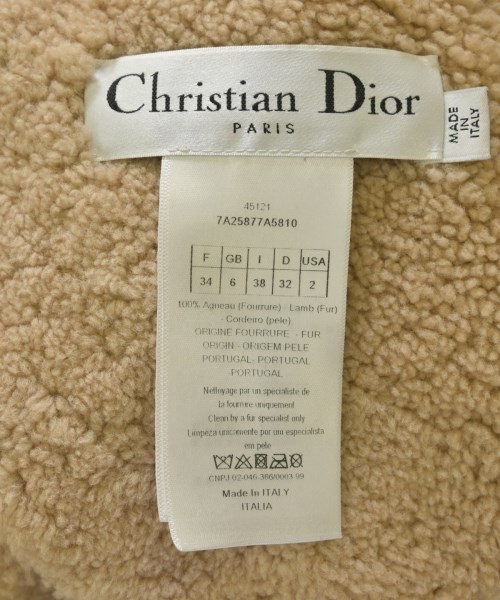 Christian Dior（クリスチャンディオール）ムートンコート ベージュ サイズ:38(S位) レディース/2200702421020
