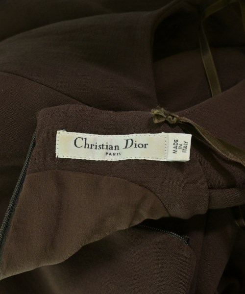 Christian Dior（クリスチャンディオール）ワンピース 茶 サイズ:44(L位) レディース/2200702776014