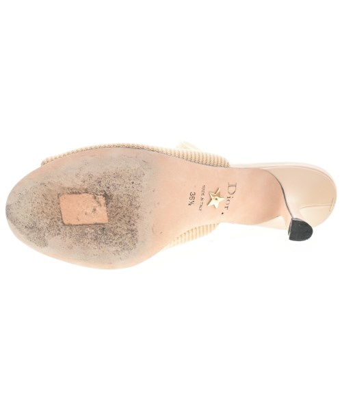 Christian Dior（クリスチャンディオール）サンダル ベージュ サイズ:EU36 1/2(23cm位) レディース/2200704549043