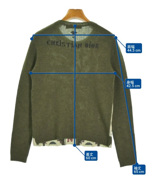 Christian Dior（クリスチャンディオール）ニット・セーター カーキ サイズ:40(M位) レディース/2200700659296