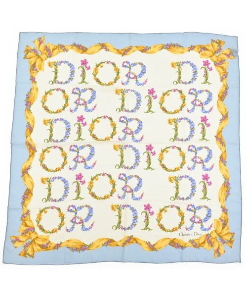 Christian Dior(クリスチャンディオール)バンダナ・スカーフ 白 サイズ:-/2200663515134