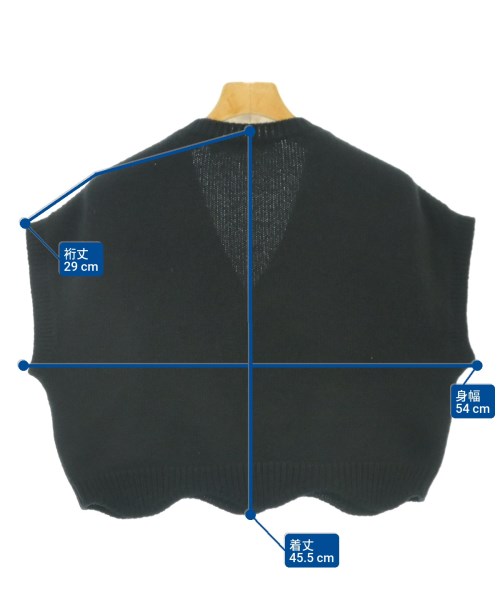 Christian Dior（クリスチャンディオール）ベスト 黒 サイズ:44(L位) レディース/2200670145058