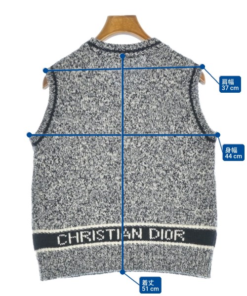 Christian Dior（クリスチャンディオール）ベスト/ノースリーブ 紺 サイズ:38(M位) レディース/2200720272109