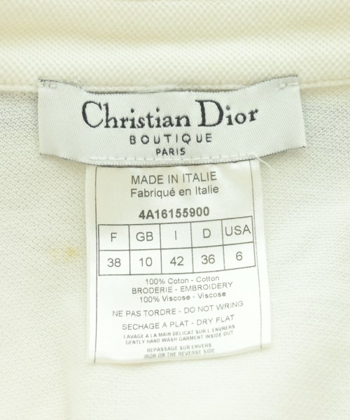 Christian Dior（クリスチャンディオール）ポロシャツ 白 サイズ:42(M位) レディース/2200719424274