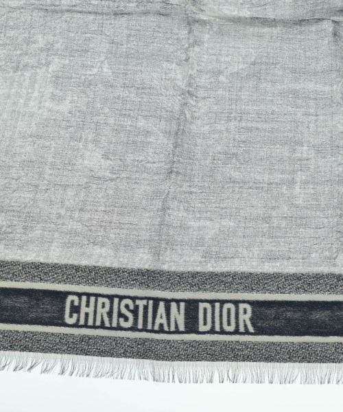 Christian Dior（クリスチャンディオール）ストール グレー サイズ:- レディース/2200726340260