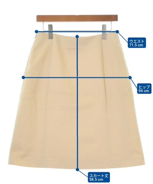Christian Dior（クリスチャンディオール）ひざ丈スカート ベージュ サイズ:40(M位) レディース/2200726761034