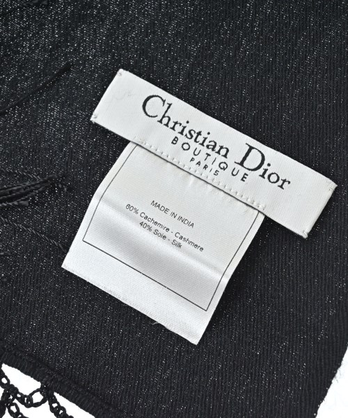 Christian Dior（クリスチャンディオール）ストール 黒 サイズ:- レディース/2200671263065