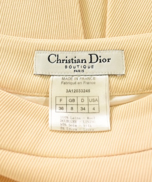 Christian Dior（クリスチャンディオール）ひざ丈スカート 黄 サイズ:36(S位) レディース/2200690500035