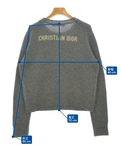 Christian Dior（クリスチャンディオール）ニット・セーター グレー サイズ:38(S位) レディース/2200690451207