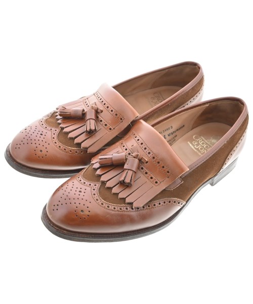 CROCKETT&JONES(クロケットアンドジョーンズ)ビジネス・ドレスシューズ 茶 サイズ:UK7(25.5cm位)/2200697899057