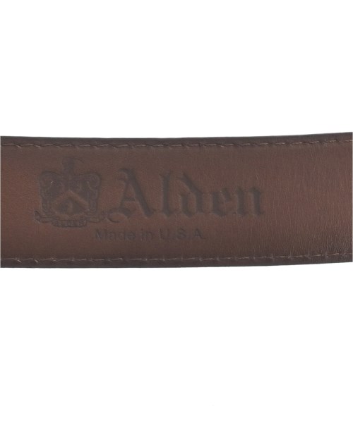ALDEN（オールデン）ベルト 茶 サイズ:34/85 メンズ/2200635038203