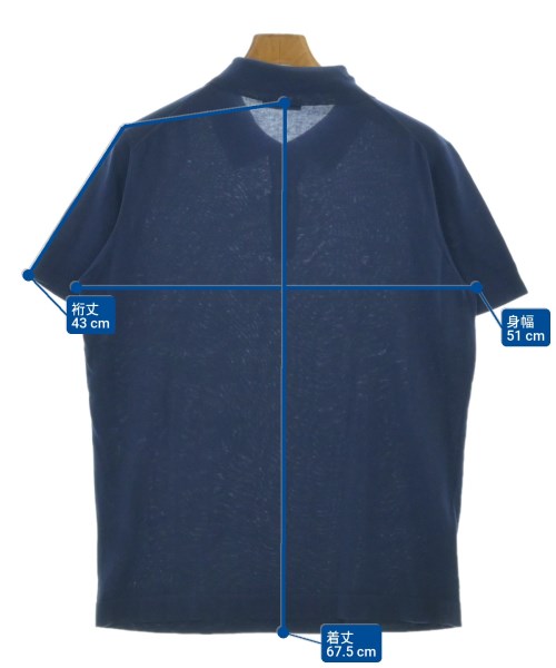 Corneliani（コルネリアーニ）ポロシャツ 青 サイズ:-(M位) メンズ/2200658212093